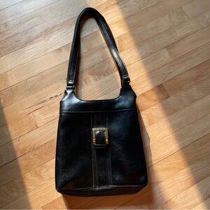 90s vegan leather buckle purse